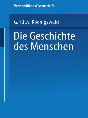 cover image of Die Geschichte des Menschen